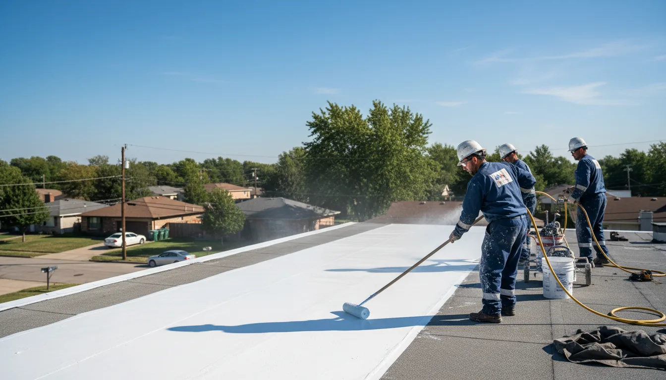 Commercial roof coating in Harrisburg, AR near me